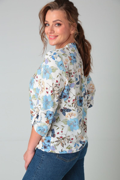 Блуза Modema м.214/10 голубые_бабочки - фото 5