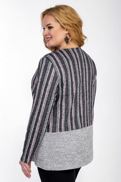 Джемпер Lanetta 383 серо-розовый - фото 2