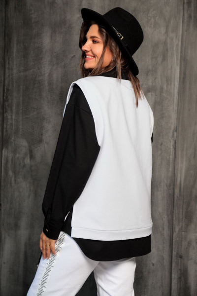 Жилет BegiModa 7006 белый - фото 6