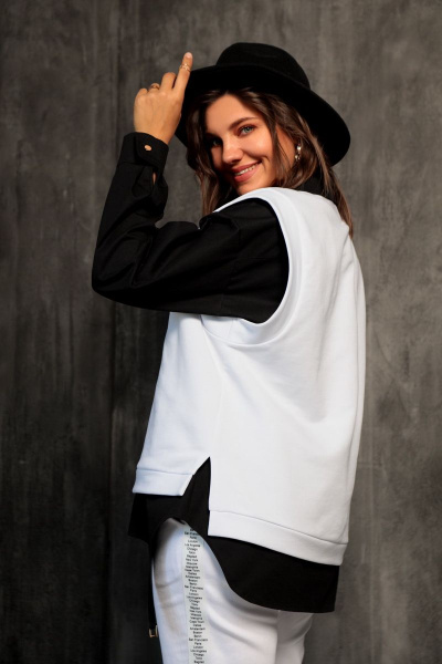 Жилет BegiModa 7006 белый - фото 5