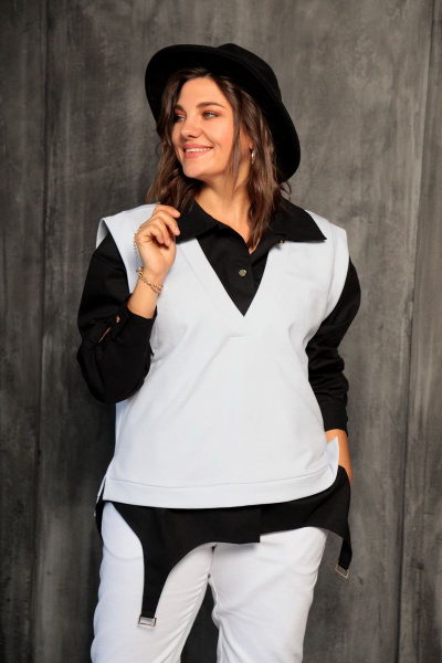 Жилет BegiModa 7006 белый - фото 3