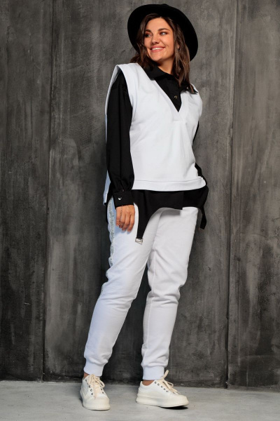 Жилет BegiModa 7006 белый - фото 2