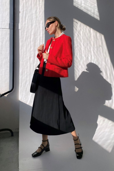 Миди юбка из струящейся вискозы с молнией и мягкой подкладкой HELEN BIRCH U034а - фото 7