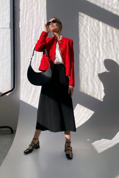 Миди юбка из струящейся вискозы с молнией и мягкой подкладкой HELEN BIRCH U034а - фото 6