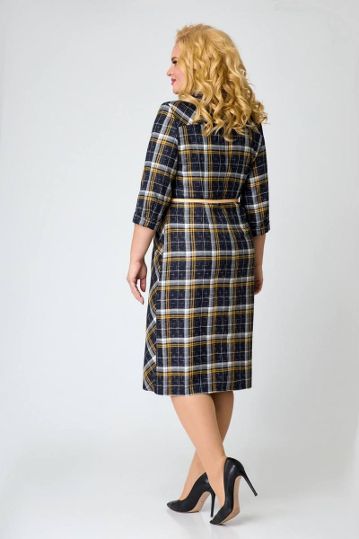 Платье Slaviaelit 504 желтая_клетка - фото 2