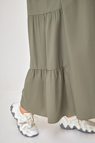 Платье Swallow 607 хаки - фото 6