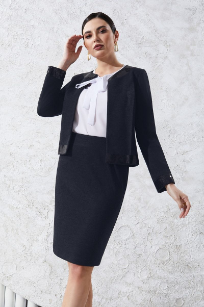 Блуза, жакет, юбка Lissana 3240 синий - фото 8