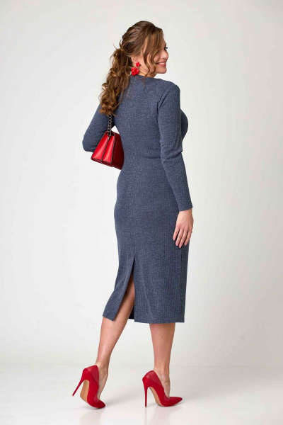 Платье Асолия 2593/1 синий - фото 2
