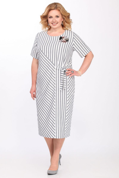 Платье Matini 3.1294 серый_полоска - фото 2