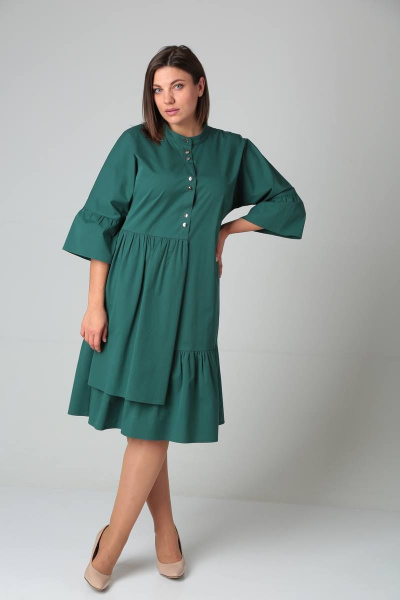 Платье Karina deLux M-1056 изумрудный - фото 2
