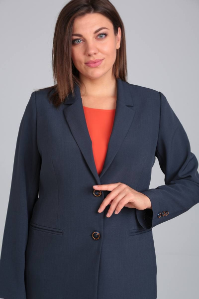 Брюки, жакет, топ Karina deLux M-1060 графит - фото 5