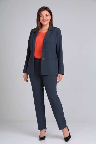 Брюки, жакет, топ Karina deLux M-1060 графит - фото 1