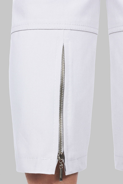 Джинсовые капри с карманами и молнией для повседневной Mirolia 123 белый - фото 3