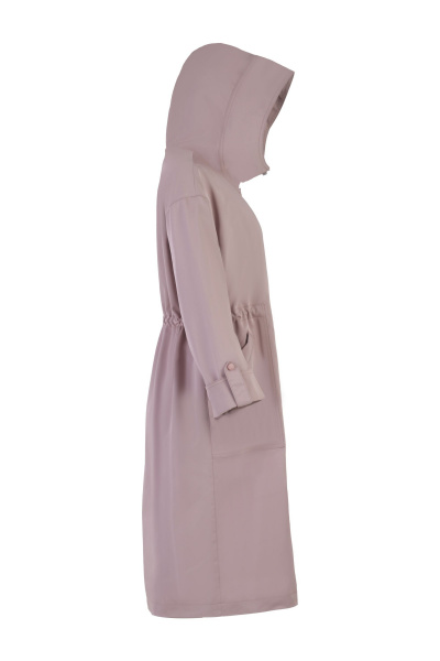 Плащ на каждый день розовый демисезон текстиль Elema 2-11710-1-164 бледная_роза - фото 2