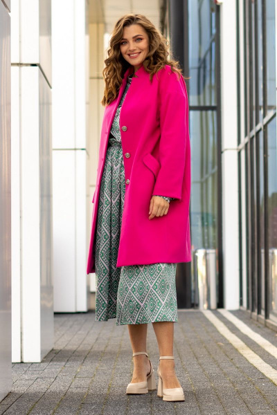 Пальто Andina 1001 фуксия - фото 2