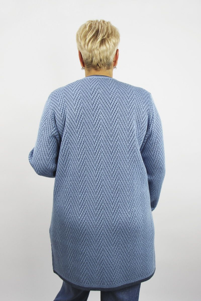 Жакет из трикотажа с карманами, голубой, демисезон Полесье С2560-22 2С8747-Д43 158,164 альпийский - фото 3