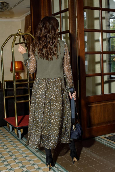 Платье Anastasia 945 олива - фото 6