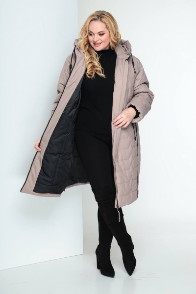 Пальто Shetti 2027 бежевый - фото 3