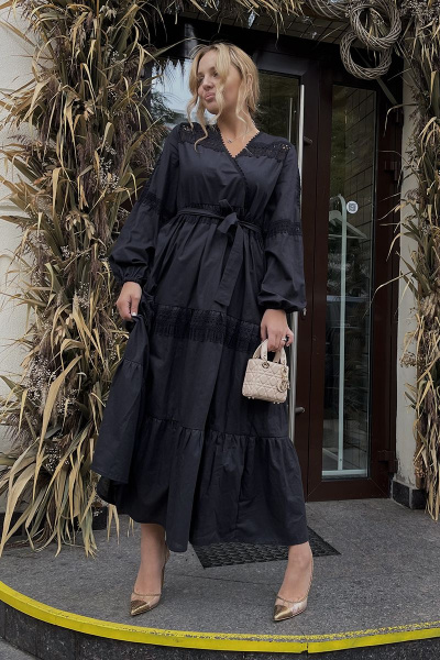 Богемное платье с запахом и многоярусной юбкой Pavlova 097 - фото 1