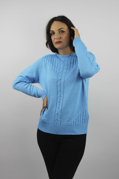 Джемпер Полесье С3523-19 9С0323-Д43 158,164 голубой - фото 1