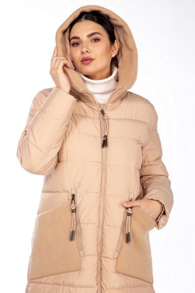 Пальто Beautiful&Free 4091 карамель - фото 5