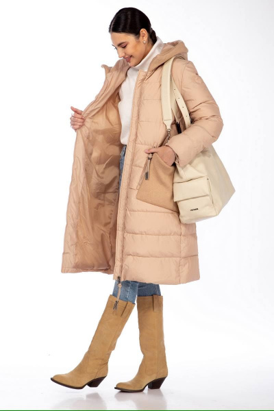 Пальто Beautiful&Free 4091 карамель - фото 4