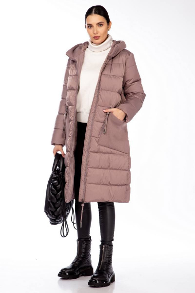 Пальто Beautiful&Free 4091 лиловый - фото 2