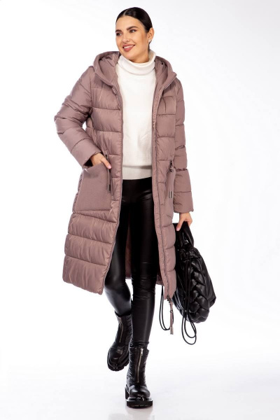 Пальто Beautiful&Free 4091 лиловый - фото 4