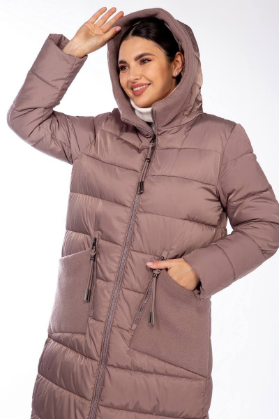 Пальто Beautiful&Free 4091 лиловый - фото 3