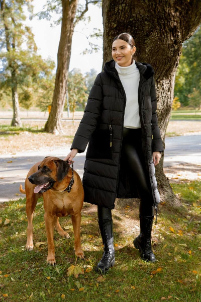 Пальто Beautiful&Free 4091 черный - фото 6