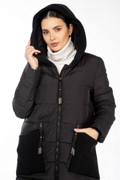 Пальто Beautiful&Free 4091 черный - фото 5