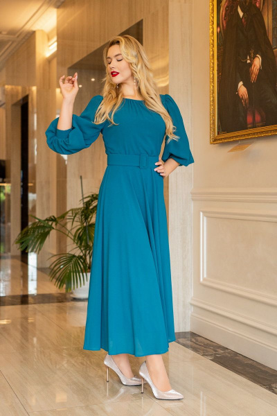 Платье АСВ 1262.2 бирюза - фото 7