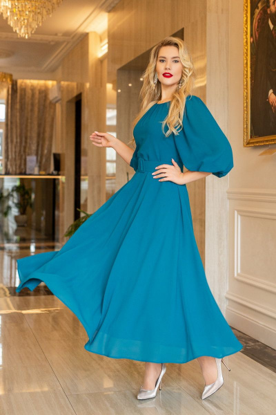 Платье АСВ 1262.2 бирюза - фото 5