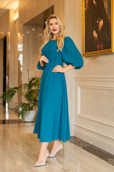 Платье АСВ 1262.2 бирюза - фото 2