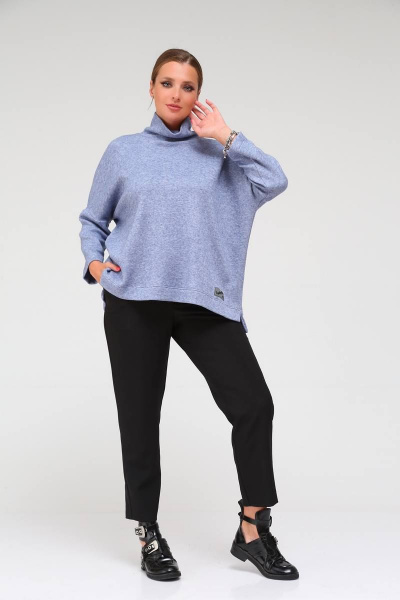 Джемпер Bliss 8051 стальной_синий - фото 3