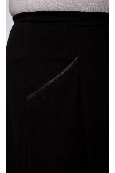 Юбка демисезон баллон из трикотажа и экокожи Camelia 2243 1 - фото 6