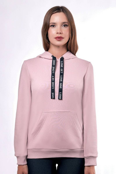 Джемпер женский из трикотажа и хлопка для демисезона Verally 451-1 лотос - фото 1