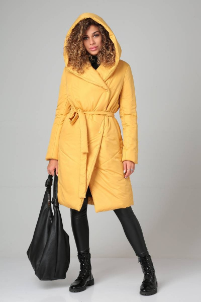 Пальто DOGGI 5016 янтарный - фото 7