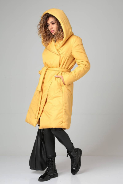 Пальто DOGGI 5016 янтарный - фото 6