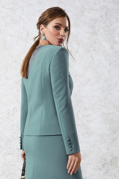 Жакет, юбка Lissana 4564 зеленый - фото 6