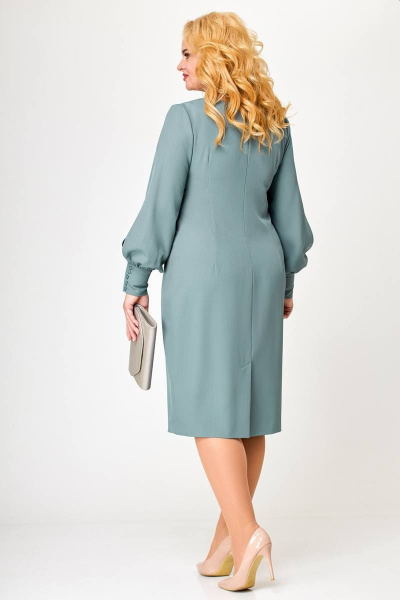 Платье Swallow 614 пепельно-голубой - фото 8