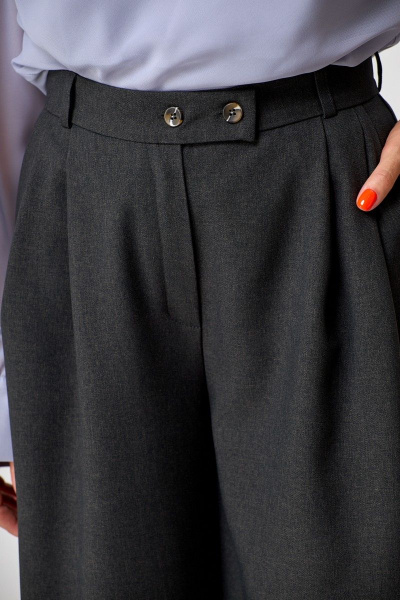 Брюки и жакет классика стиля с функциональными карманами Anelli 1187 оникс - фото 4