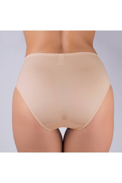 Трусы из эластичного полотна с кружевной отделкой Verally 1114-1 серебристый пион - фото 2