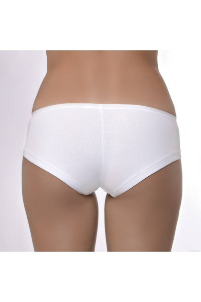 Брифы из хлопка с эластаном и боковым швом на передней части Verally 1157-1 белый - фото 2