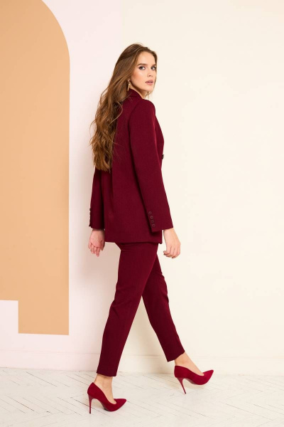 Брюки, жакет LaKona 11468 винный - фото 4