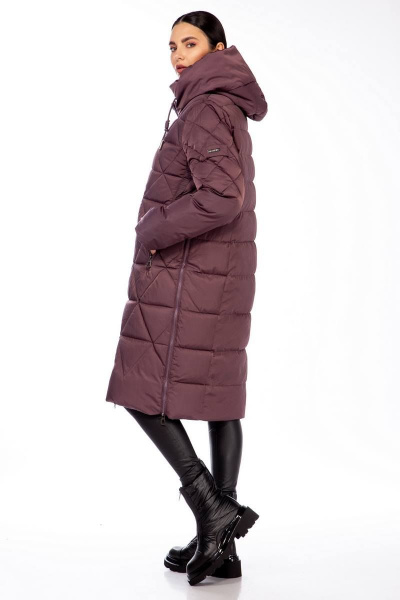 Пальто Beautiful&Free 4099 баклажан - фото 5