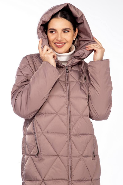 Пальто Beautiful&Free 4099 лиловый - фото 7