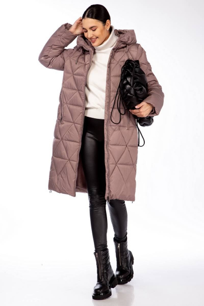 Пальто Beautiful&Free 4099 лиловый - фото 6