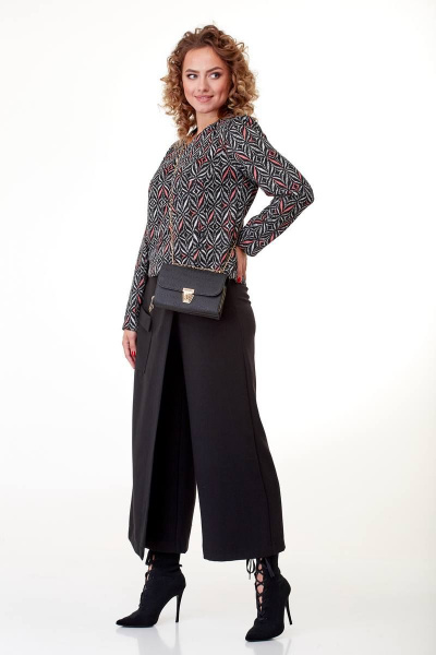 Жакет и кюлоты из текстиля, стильный демисезонный комплект Taita plus 2233 - фото 3