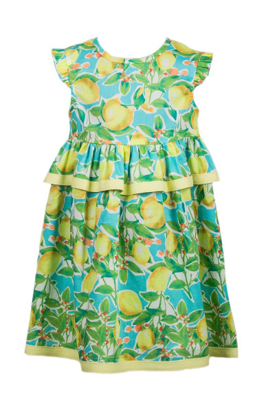 Платье летнее с ярким принтом, воланами и застежкой на молнии Bell Bimbo 161153 набивной - фото 1